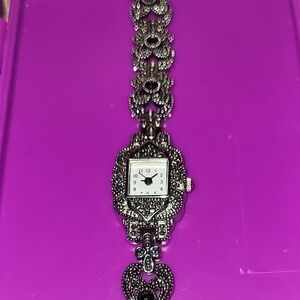 Vintage Silver Ornate Bracelet Watch